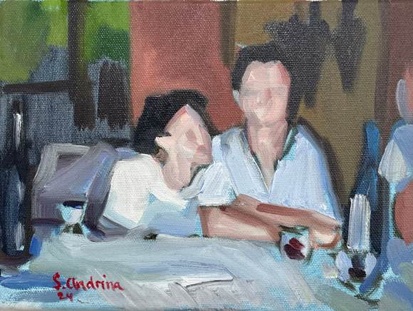 Stefanie Andrina Love stories　2024　18.0x24.0㎝　Oil on Canvas